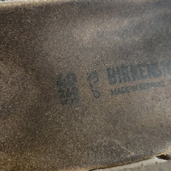 Birkenstock Mayari Sandals Womens 9 Leather Cream Pearl Slip On Shoes Comfort - Picture 12 of 12